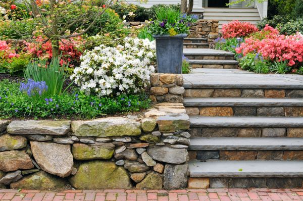 Stone Stairs Repair in Doylestown