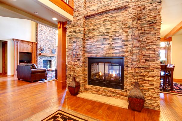 Stone Hearth Installation in Doylestown